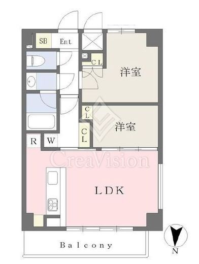 アリビオ錦糸町　801号室　間取り