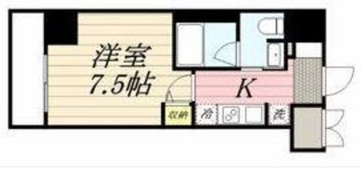 ルクレ上野　1102号室　間取り