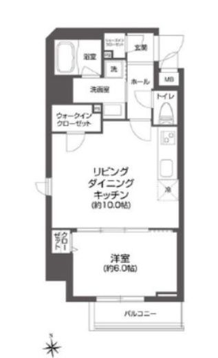 ルクレ上野　701号室　間取り