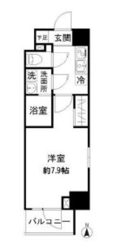 モンレーヴ御徒町　803号室　間取り