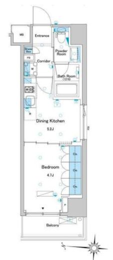 ブラウ住吉　306号室　間取り