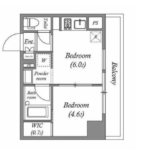 ブラウ住吉　308号室　間取り