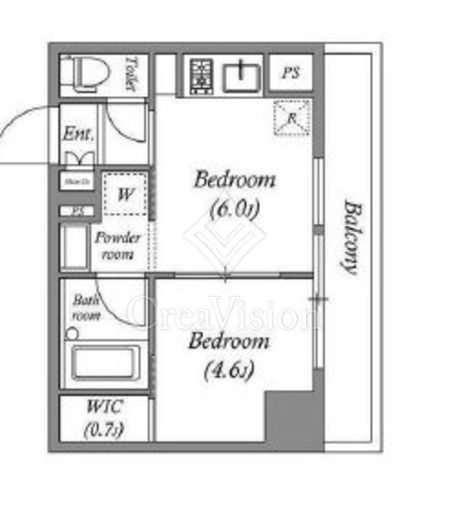 ブラウ住吉　408号室　間取り