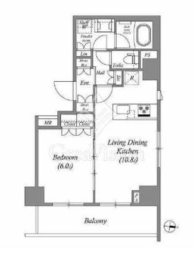 ブラウ住吉　609号室　間取り