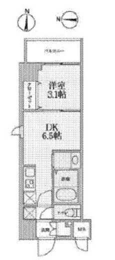 ジニア深川住吉　508号室　間取り