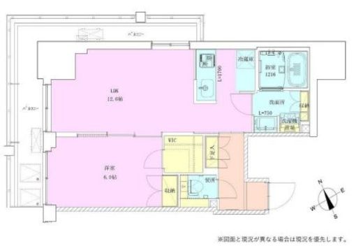 門前仲町レジデンス九番館　1012号室　間取り