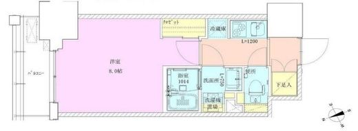門前仲町レジデンス九番館　602号室　間取り