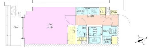 門前仲町レジデンス九番館　606号室　間取り