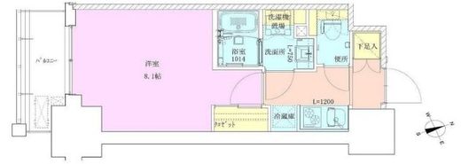 門前仲町レジデンス九番館　711号室　間取り