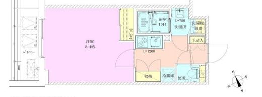 門前仲町レジデンス九番館　813号室　間取り