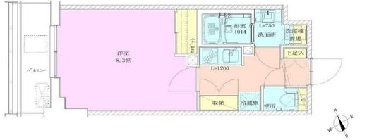 門前仲町レジデンス九番館　815号室　間取り