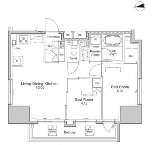 プラウドフラット浅草雷門　901号室　間取り