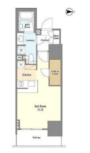 アスール両国　304号室　間取り