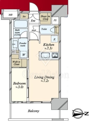 リビオレゾン東陽町ステーションプレミア　504号室　間取り