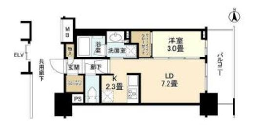 リビオレゾン東陽町ステーションプレミア　203号室　間取り