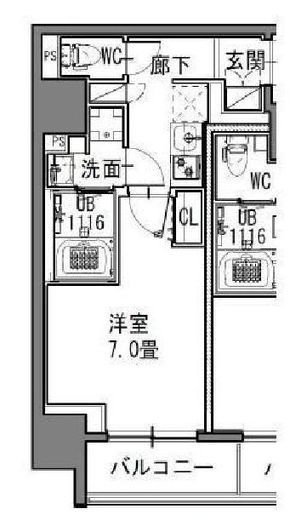 S-RESIDENCE新御徒町EAST (エスレジデンス新御徒町イースト)　301号室　間取り