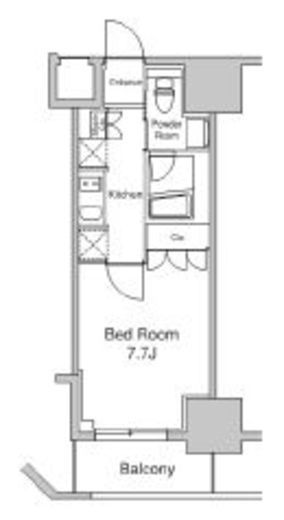 プラウドフラット浅草駒形　502号室　間取り