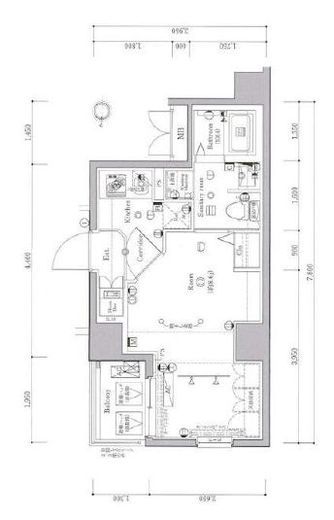 アルテシモヴェルデ　703号室　間取り