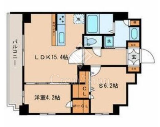 フロントコート錦糸町　501号室　間取り