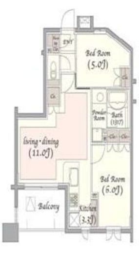 KDXレジデンス錦糸町　403号室　間取り