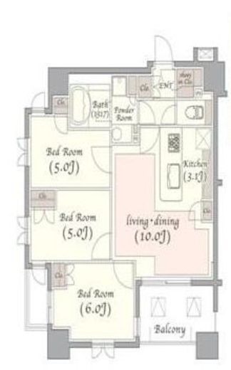 KDXレジデンス錦糸町　904号室　間取り