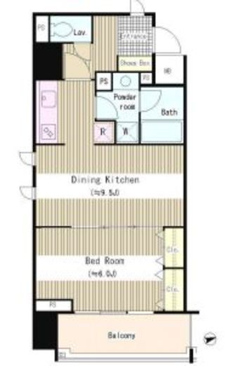 レムリア浅草　1101号室　間取り