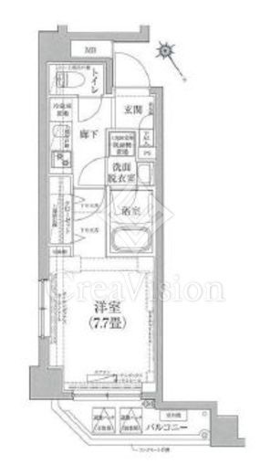 アイルグランデ押上　505号室　間取り