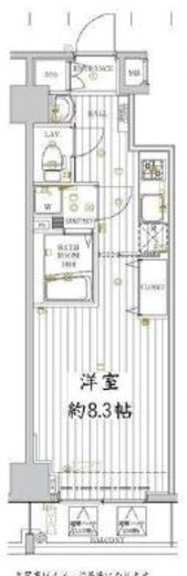 レガリス門前仲町　503号室　間取り