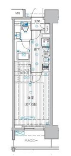 ル・リオン豊洲ウォーターフロント　1103号室　間取り