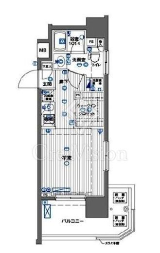 ル・リオン豊洲ウォーターフロント　808号室　間取り