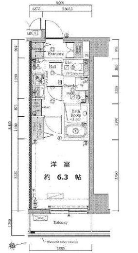 プレール・ドゥーク浅草4　403号室　間取り