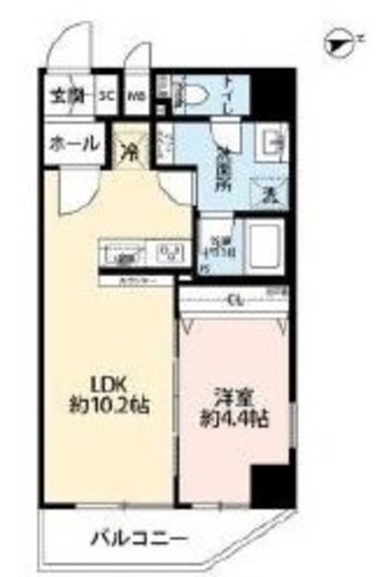 プレール・ドゥーク浅草4　601号室　間取り