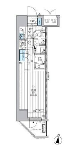 ランドステージ両国　203号室　間取り