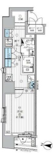 ランドステージ両国　401号室　間取り