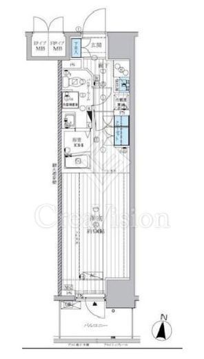 ランドステージ両国　507号室　間取り