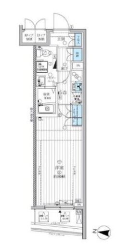 ランドステージ両国　702号室　間取り