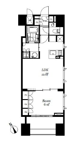 チェスターコート御茶ノ水　1302号室　間取り