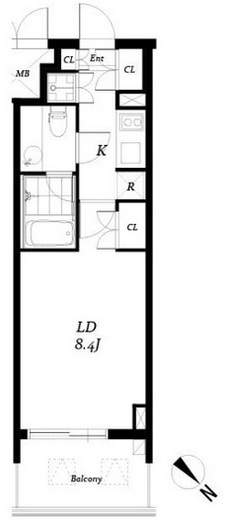 チェスターコート御茶ノ水　1309号室　間取り