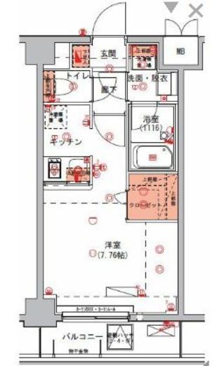 ハーモニーレジデンス森下#001　702号室　間取り