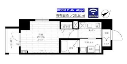 ステージファースト吾妻橋　501号室　間取り
