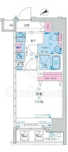 ジェノヴィア上野2スカイガーデン　801号室　間取り