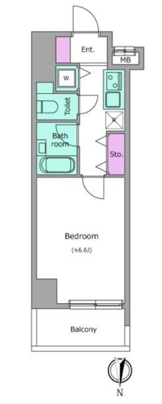 レジディア新御茶ノ水　404号室　間取り