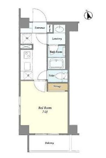 フレンシアノイエ押上　501号室　間取り