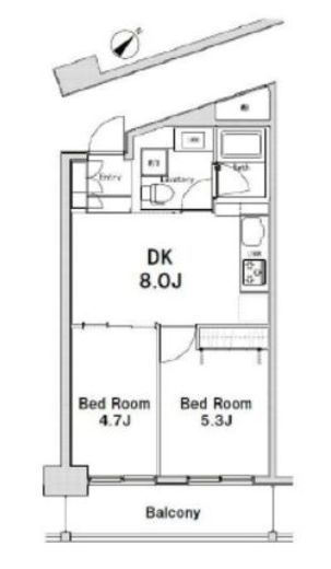 ソサエティ蔵前　1106号室　間取り