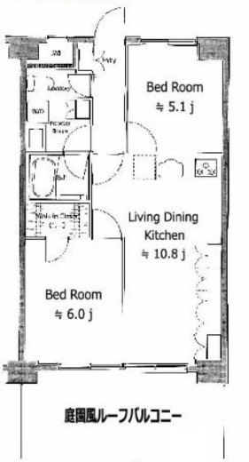 ソサエティ清澄白河　201号室　間取り