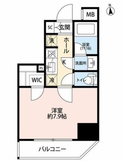 プレール・ドゥーク元浅草　403号室　間取り