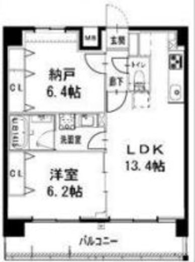 スペロカーサ　602号室　間取り