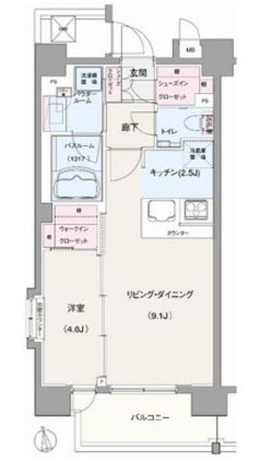 ガーラ・レジデンス浅草　501号室　間取り