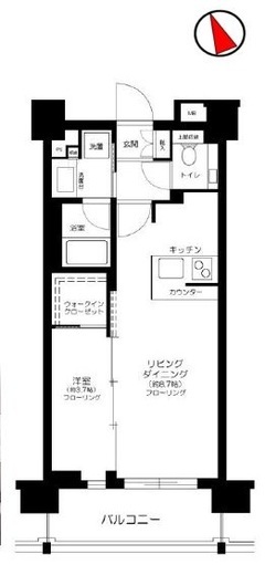 ガーラ・レジデンス浅草　702号室　間取り