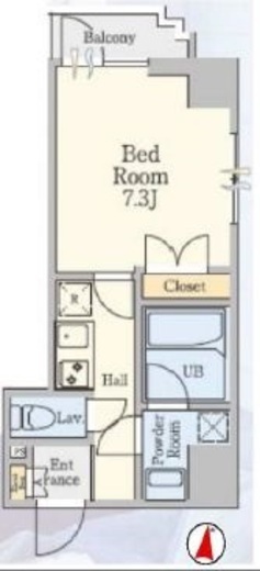 クレストコート蔵前　501号室　間取り